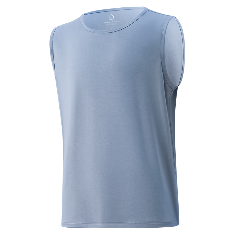 Jianyun Modal Men's Lightweight Ice Silk Cool Sleeveless T-Shirt Undershirt Base Layer Sports Fitness Summer Top