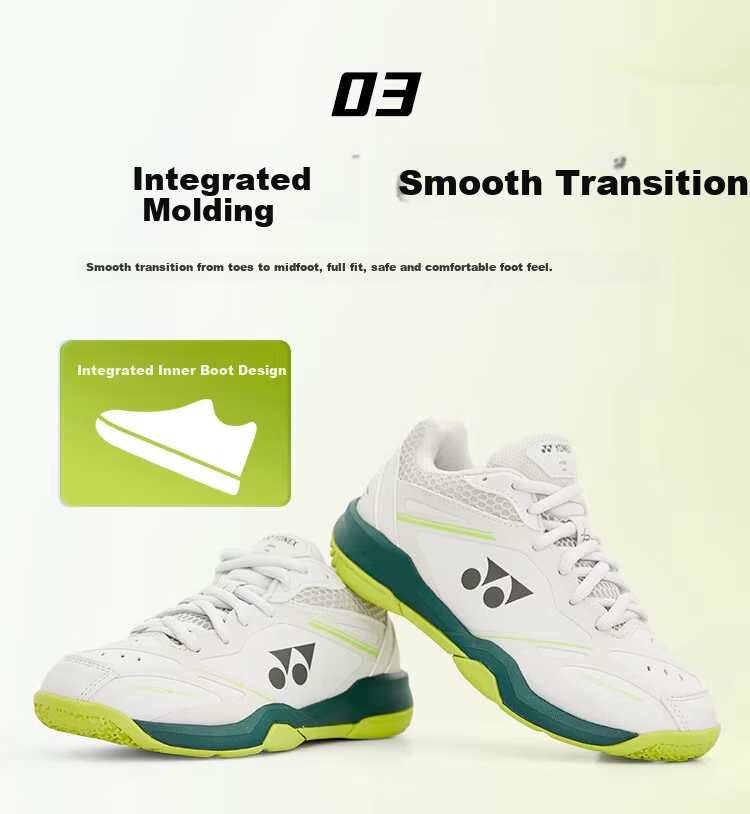 YONEX Yonex Badminton Shoes Youth Kids Non-slip Wear-resistant Sports Shoes SHBVAJREX Gray Beige Size 35 5
