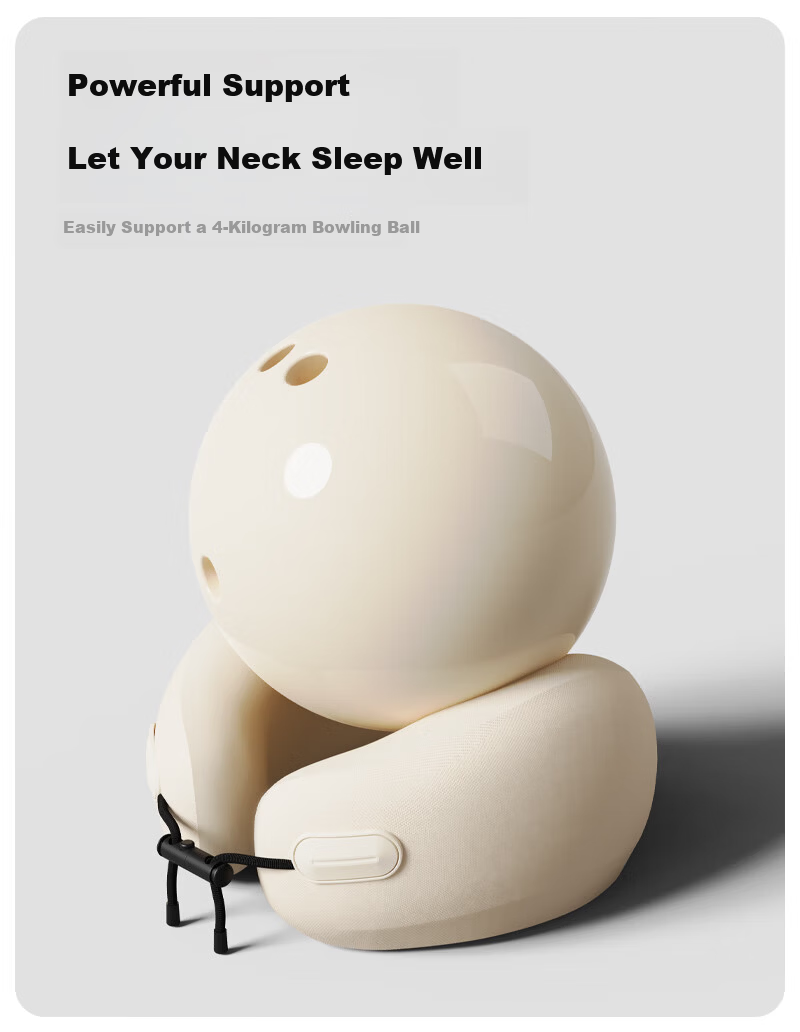 Sleep Cave Travel U-Shaped Pillow Portable Neck Support Pillow Airplane Neck Pillow Long-Distance Travel Neck Rest Everythink Nap U-Shaped Neck Pillow 8