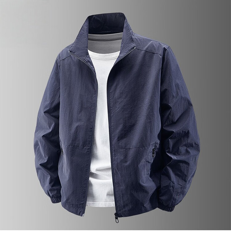 RED DRAGONFLY Men's Sun Protection Fishing Jacket Casual Cooling Breathable Quick-Dry Stand Collar Versatile Skin Jacket 13