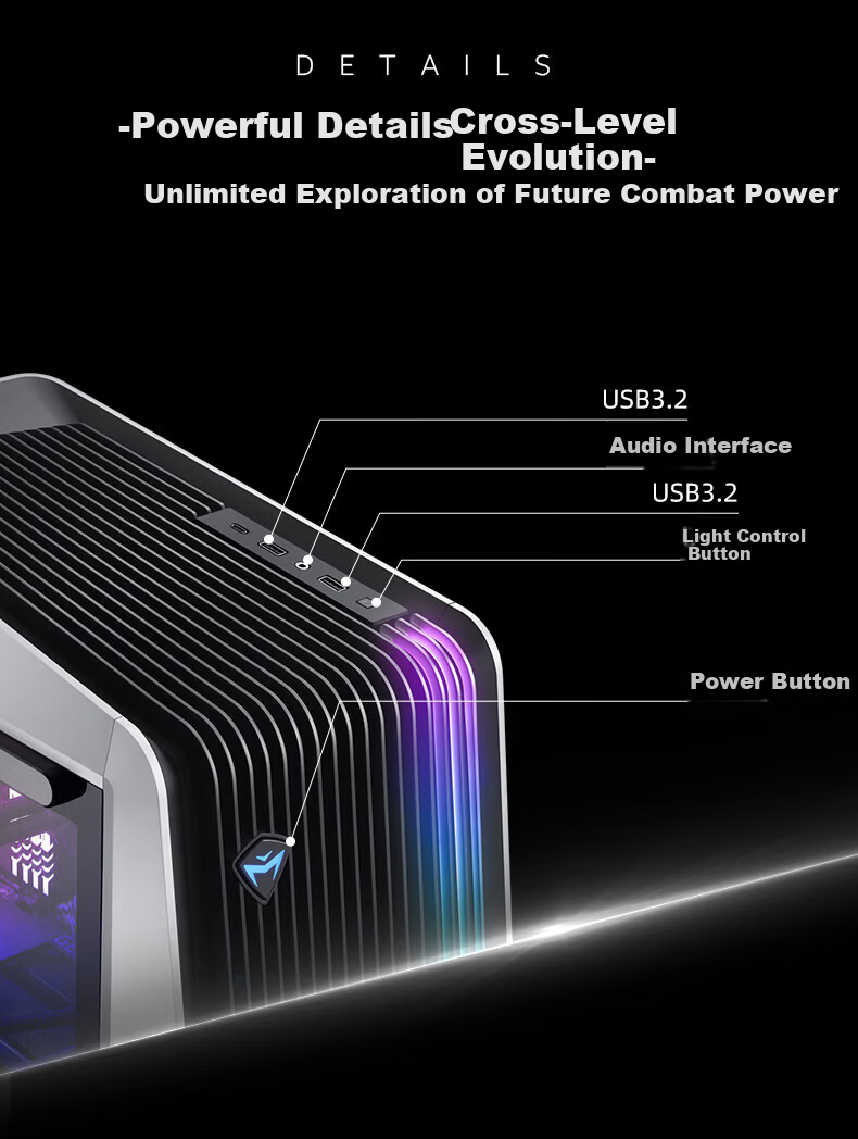 MACHENIKE Dawn High-Performance Gaming Desktop Computer (I7-14700KF, 32GB DDR5, 1TB SSD, RTX5070Ti, 360mm Liquid Cooling) 16