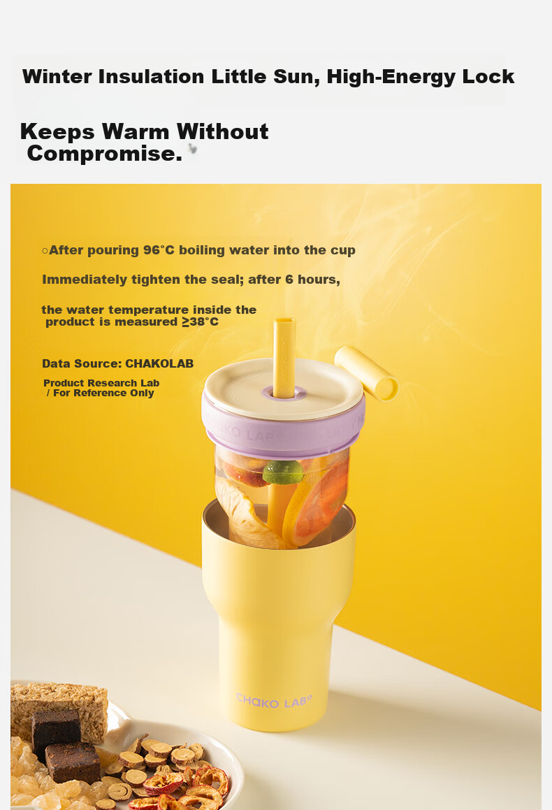 Chakolab Double-Layer Glass Insulated Tumbler Large Capacity Straw Ice Glass Cup Office Stylish Student Coffee Mug 8