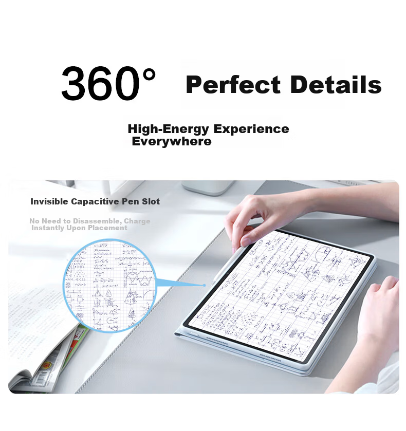 Pisen Huawei MatePad 11.5/11.5s Case 26/25/24 Models 360° Rotatable Horizontal and Vertical Lightweight Soft Blue Cover 8