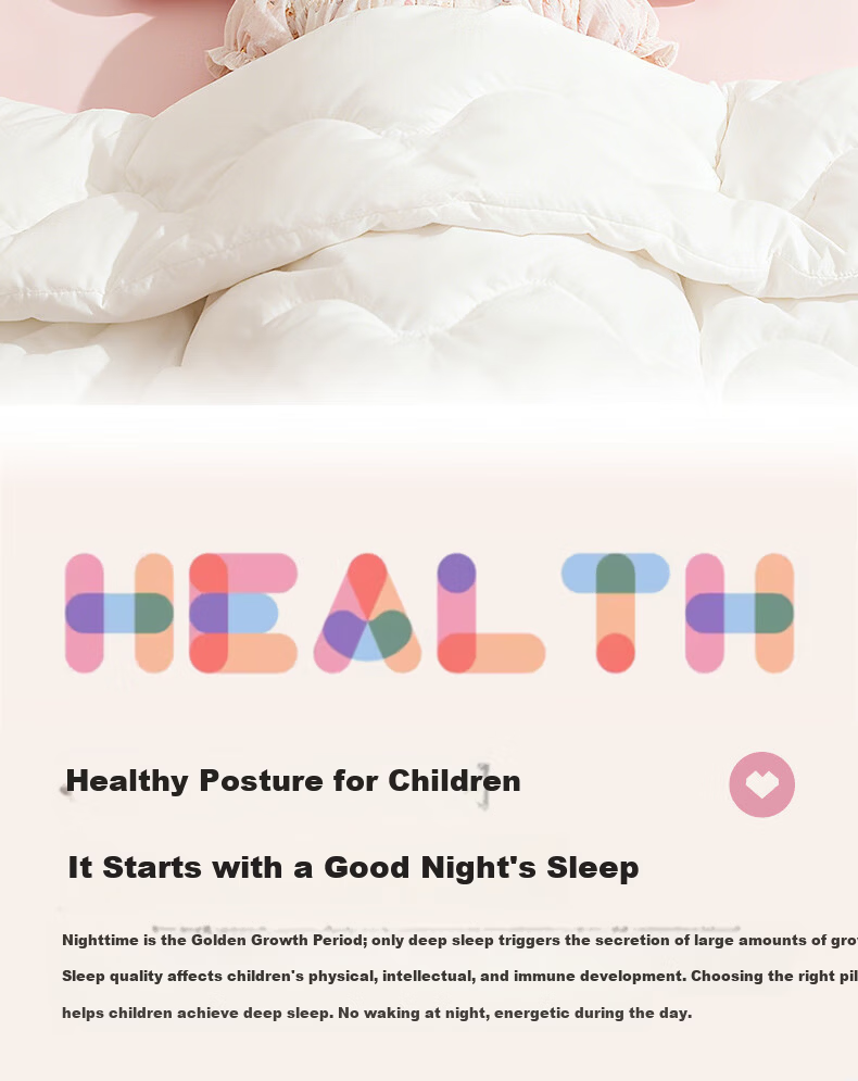 Ran Brand Children's Pillow Class A Washable Neck Protection Dormitory Student Pillow Core Cloud Pillow 6-16 Years 40*60cm 2