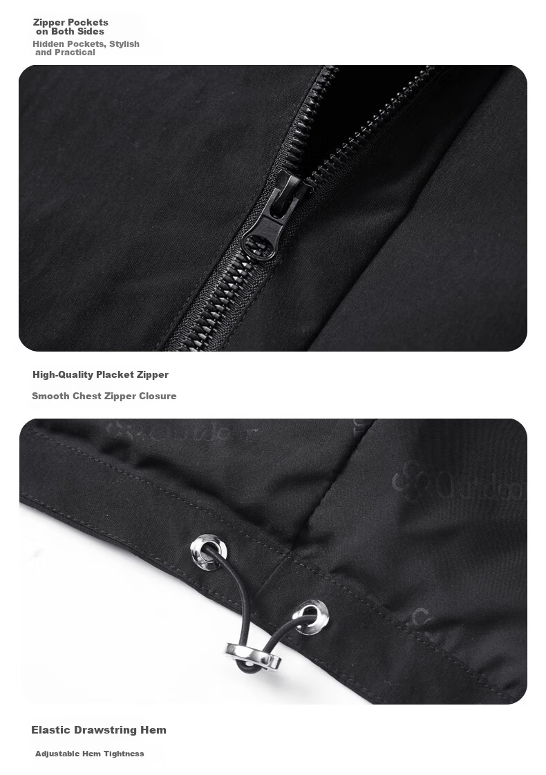 JEEP Men's Outdoor 3-in-1 Windproof Mountaineering Jacket Casual Men's Jacket 16