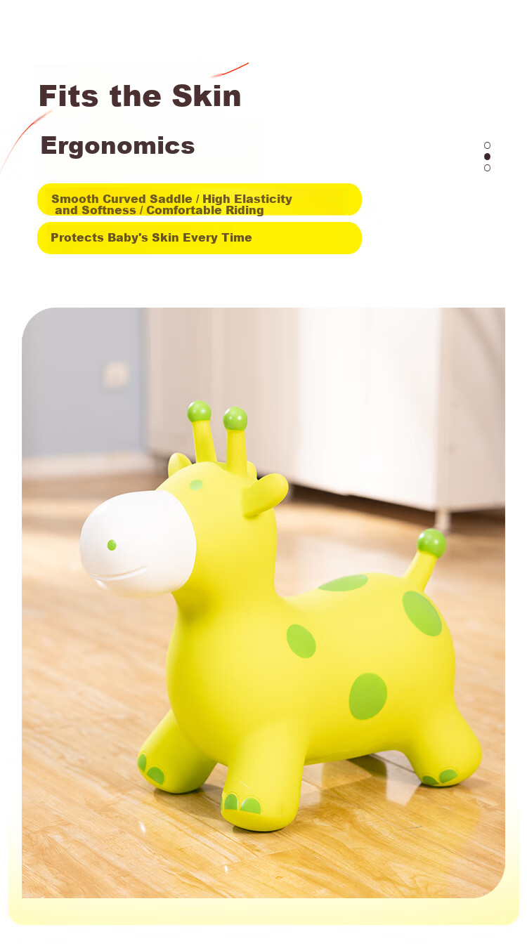 Hahaqiu Children's Toy Jumping Horse for Ages 3-6, Inflatable Pony, Kindergarten Sensory Integration, Birthday Holiday Back-To Gift 4