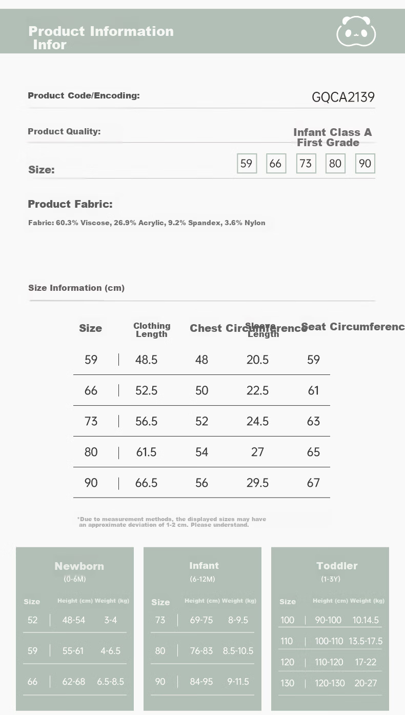 Guaiqixiong [Light And Soft Cotton] Baby Spring And Summer Romper, Thin Home Sleepwear, Infant Elastic All-Season Onesie, Spring And Autum 7