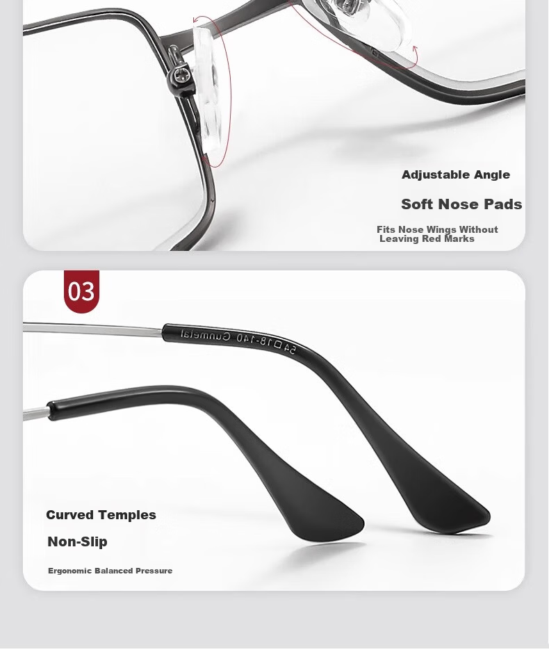 GOGOSOON 2025 New Business Men's Reading Glasses Memory Titanium Alloy Genuine Ultra-Light Frame 9
