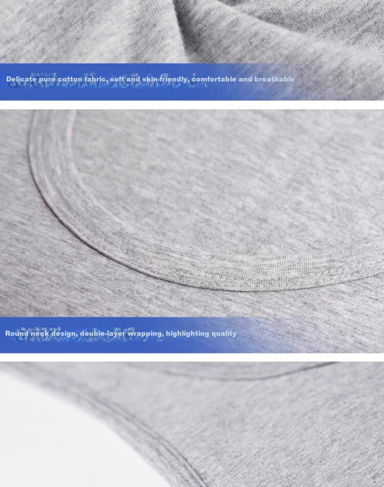 Hengyuanxiang [100% Pure Cotton] Men's Tank Top, Autumn Season, Middle-Aged And Elderly, Plus Size, Loose Fit, Antibacterial, Sweat-Absorbing, Sports Undershirt for Me 13