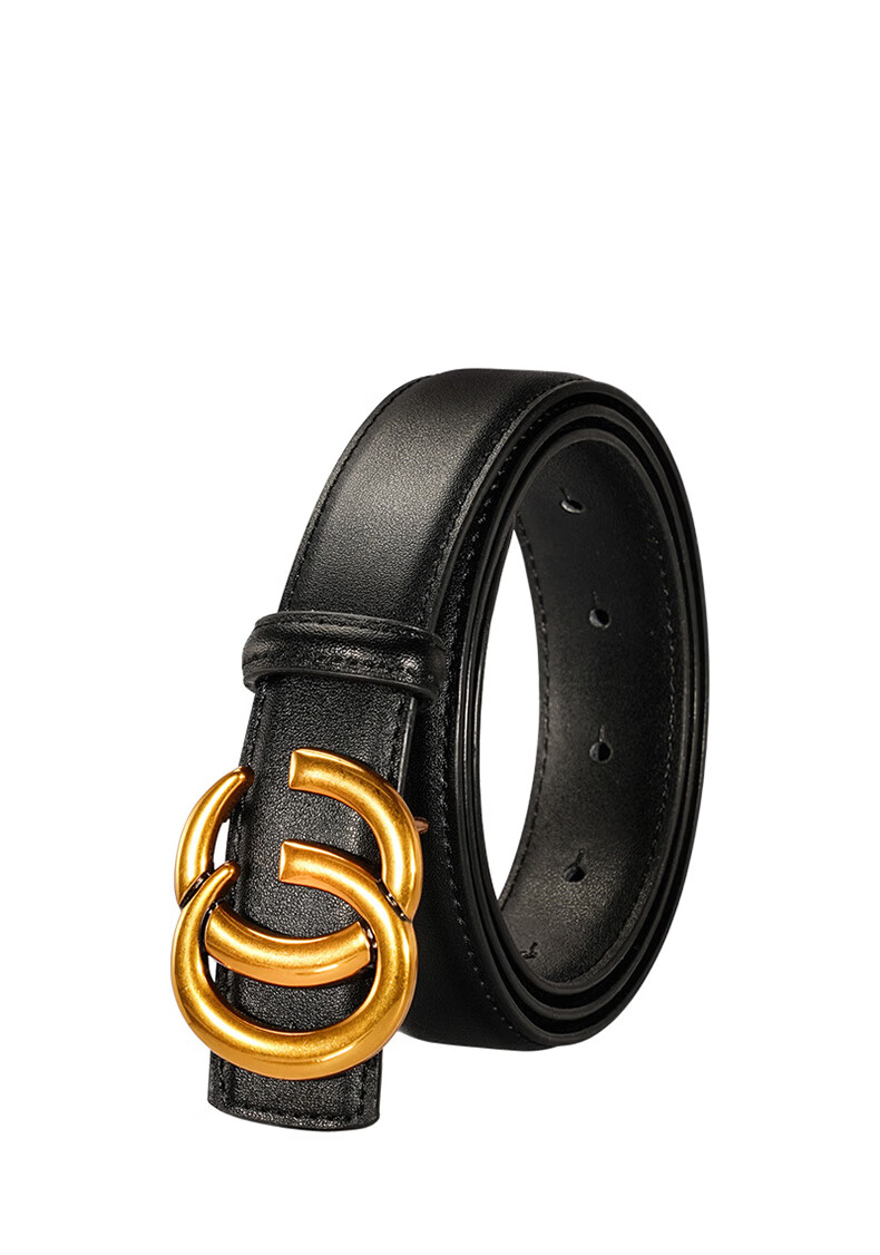 CARTELO Women's Genuine Leather Belt Jeans Belt Versatile Smooth Buckle Plate Buckle Pin Buckle Belt Birthday Gift for Girlfriend 12