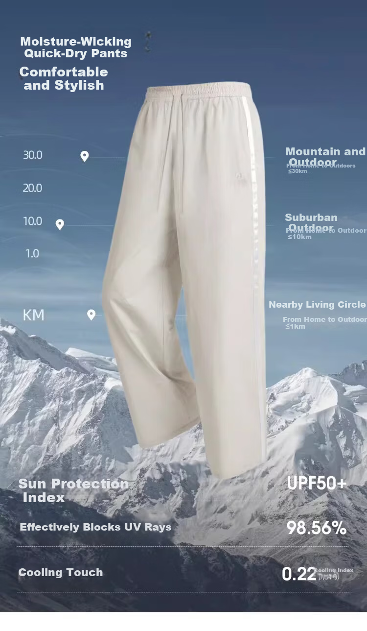 Camel Women's Outdoor Sun Protection Straight-Leg Pants 2026 Spring Summer New Moisture-Wicking Quick-Dry Lightweight Breathable Trousers 4