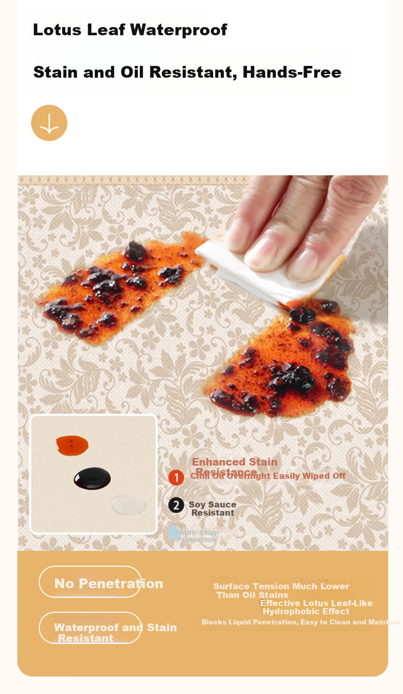 MUJI PVC Waterproof Oil-Resistant Tablecloth High-End Luxury Rectangular Home Tea Table Cover 140*180 Xihe 5