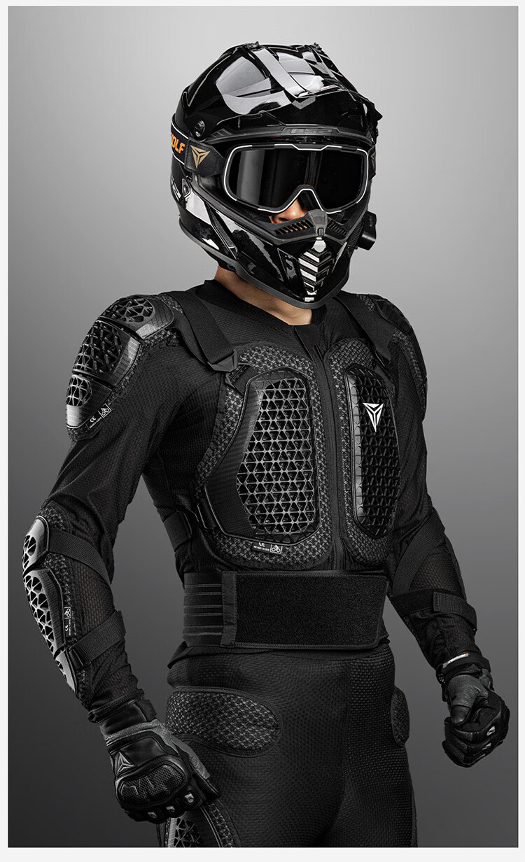 MOTOWOLF Motorcycle Crashproof Armor Suit Off-road Bike Riding Chest and Back Protective Gear Full Set 5