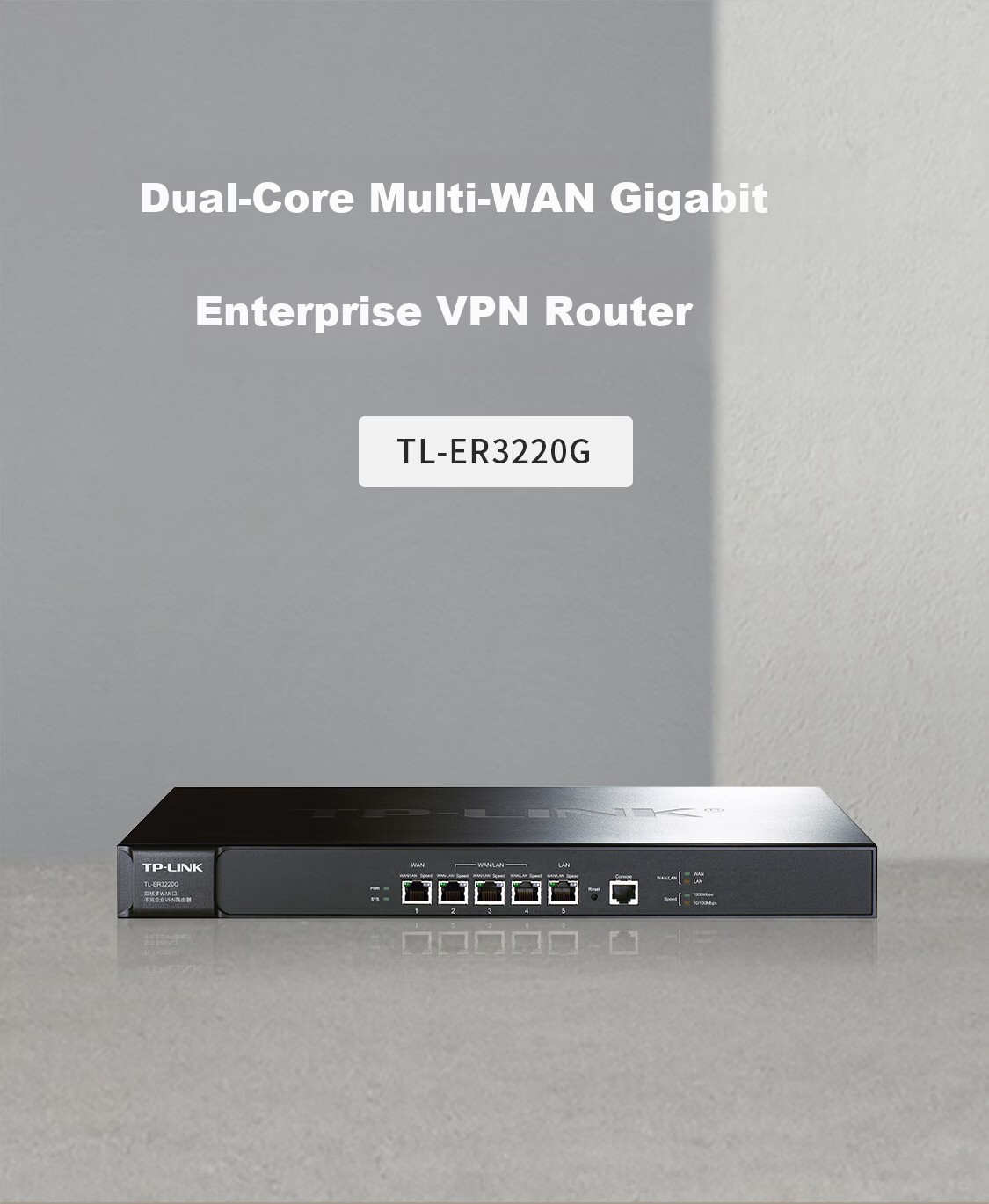 TP-LINK Dual-Core Multi-WAN Gigabit Enterprise VPN Router, Firewall/VPN/AP Management, TL-ER3220G 1