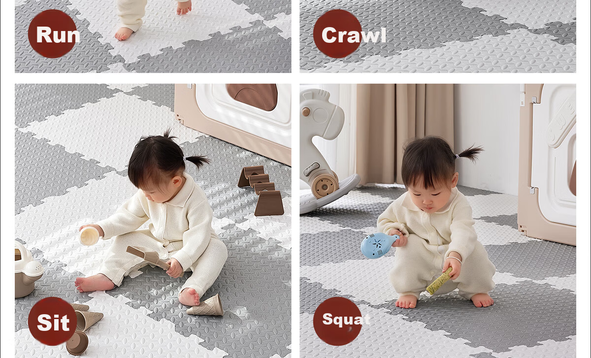 Zichen Baby Crawling Mat Foam Floor Mat Anti-Fall Thickened Puzzle Mat Crawling Pad Tatami Floor Mat 66