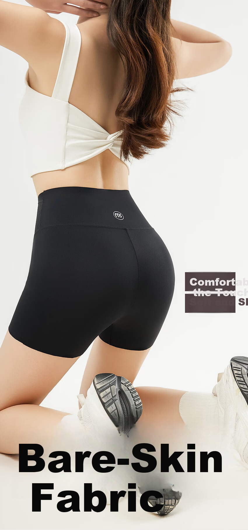 LangSha Ice Silk Shark Leggings for Women, High-Waisted, Tight-Fitting, Slimming, Base Layer Pants, Sports Fitness Yoga Pants, Three-In Safety Shorts 12