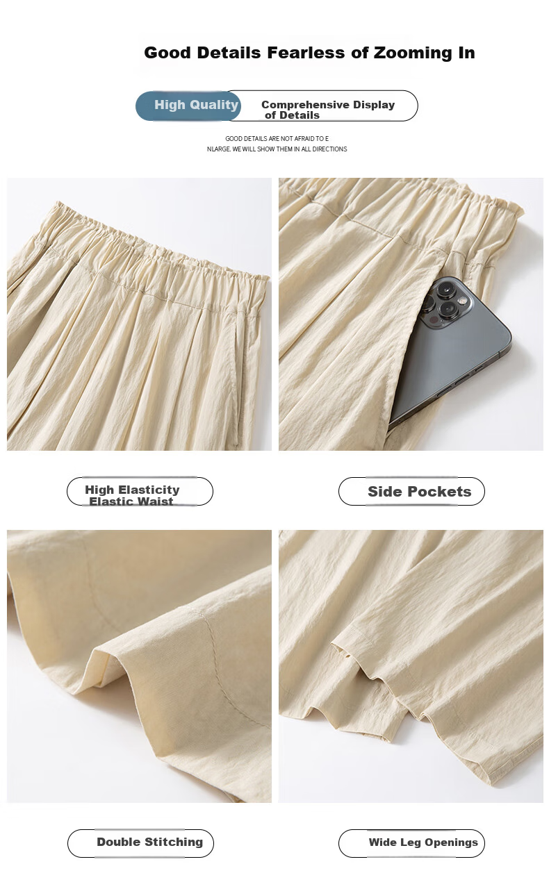 MiiOW Women's High-Waisted Straight-Leg Pants for Spring, Summer And Autumn 2026 New Style, Draping Lazy Slimming Versatile Casual Wide-Leg Trousers 11