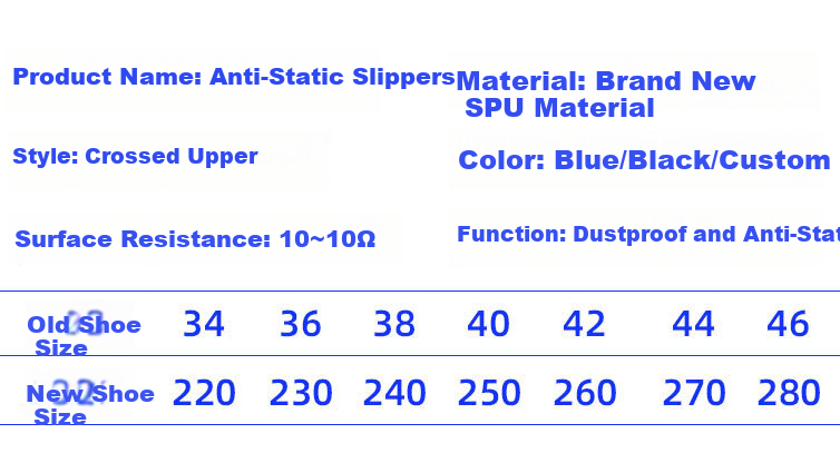 BAIGE Anti-Static Slippers, Soft Sole, Clean Room Work Shoes, ESD Non-Slip Odor-Resistant Work Shoes for Dust-Free Workshop, Cross Yellow Label Black, Size 43-44, CW840544 6