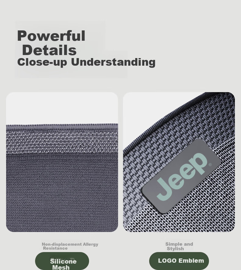 JEEP Knee Pads Sports Unisex Basketball Impact-Resistant Running Fitness Breathable Circular Knitted Knee Pads Black XXL 1