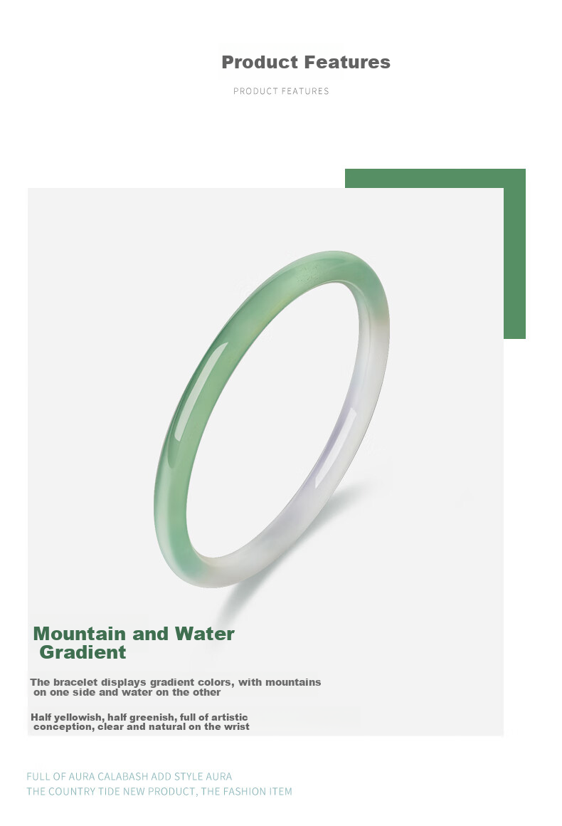 CHOW TAI SENG Birthday Gift Half Mountain Half Water Dinging Bangle National Style Thin Chalcedony Bracelet for Girlfriend 4