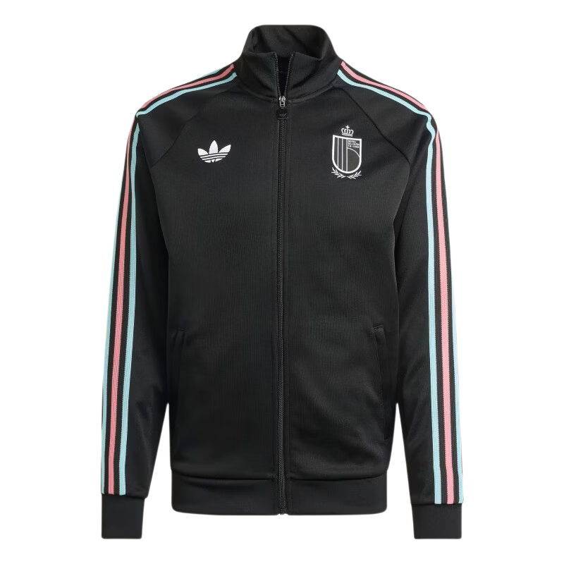 Adidas Men's Football Series RBFA OG TT Belgium Knit Jacket JZ2206 Black 2XL