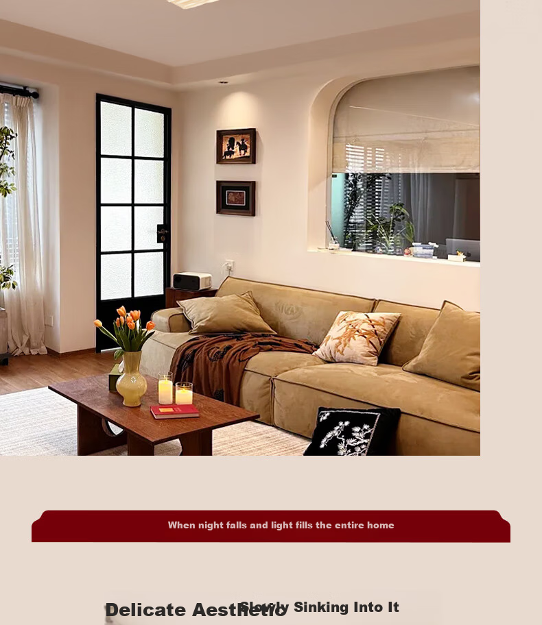 ARROW Walnut Color Ceiling Light with Original Philips Light Source, Vintage Wood Style, Whole House Smart Package 3