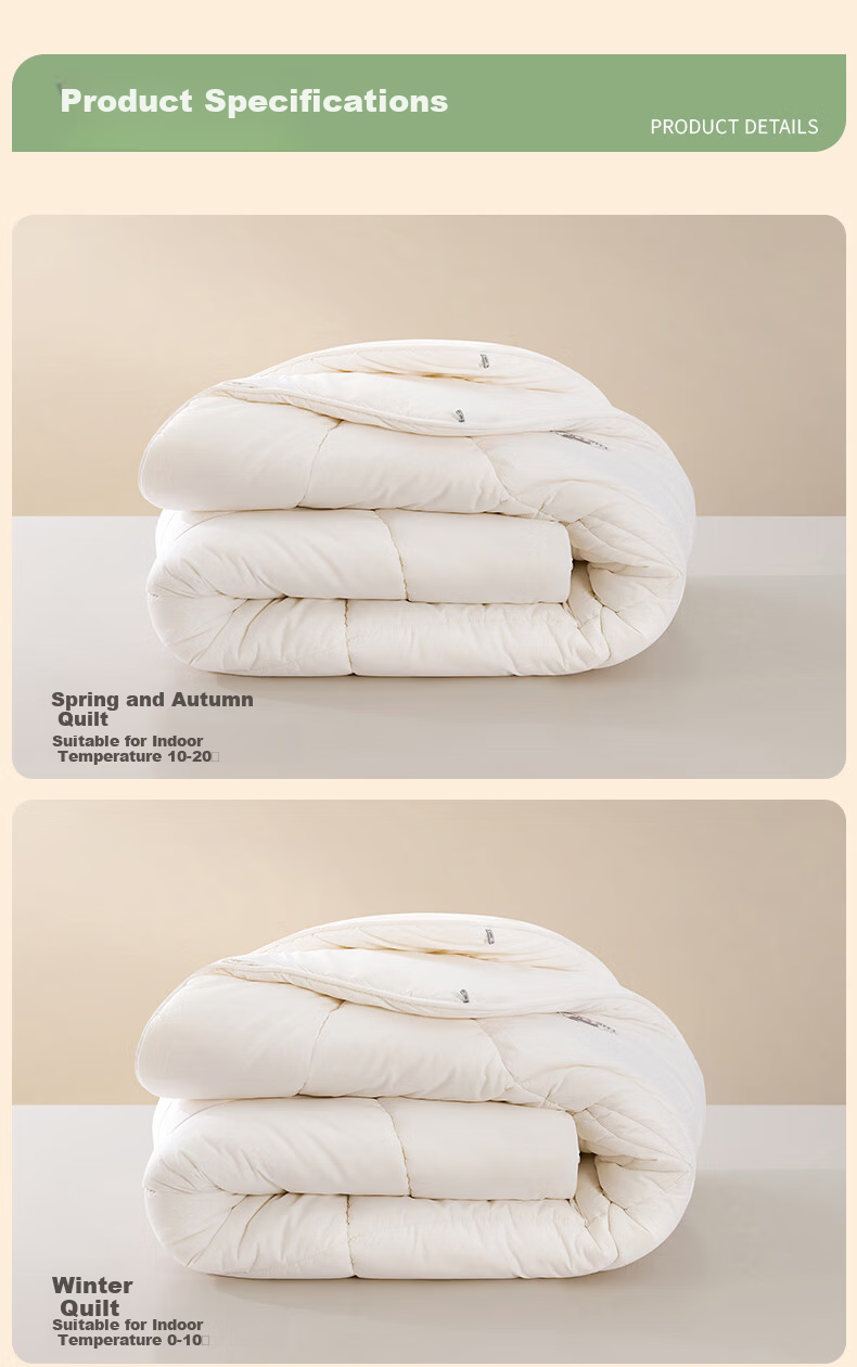 LOVO Luolai Home Textiles, 100% Australian Wool All-Season Comforter, 3.8 Jin (1.9 Kg), 200*230cm, Pink 10