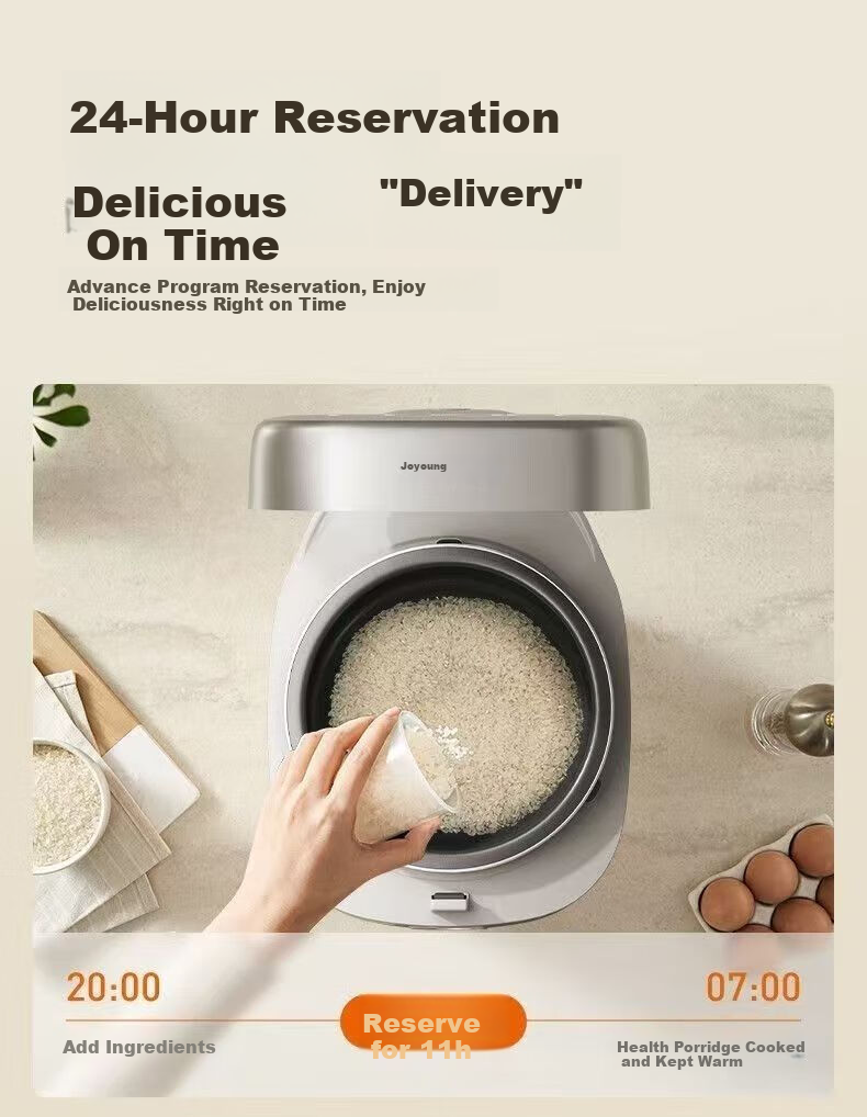 Joyoung ZMD Peace of Mind Series 0-Fluoride Enamel Ceramic Pot Rice Cooker 4A Grade Rice IH Induction Heating Multifunctional Smart Reservation 4L F-40NF079 13
