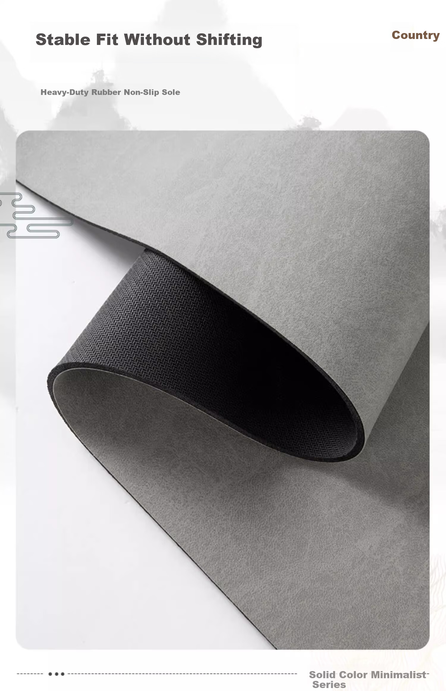 Qiqijia Computer Chair Floor Mat, Round Carpet, for Study Room, Office, Bedroom, Chair Anti-Slip Silent Protective Swivel Chair Foot Pad 4