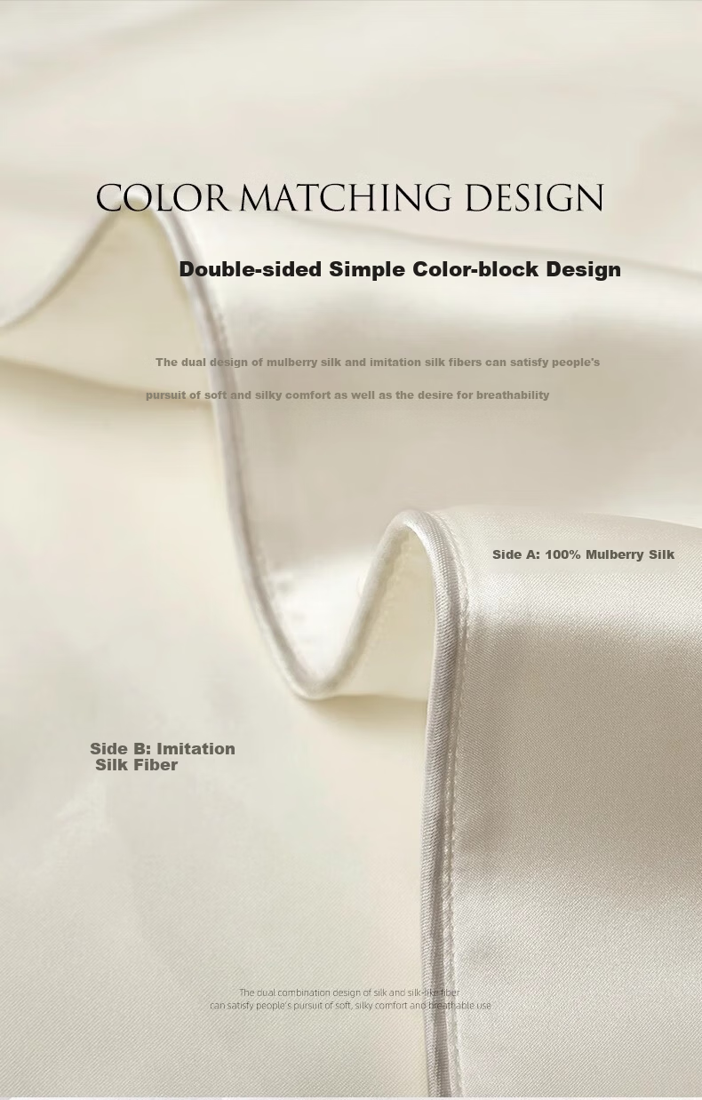 VCD 100% Mulberry Silk Pillowcase 48x74cm Home Use Champagne Gold Single Pack 8