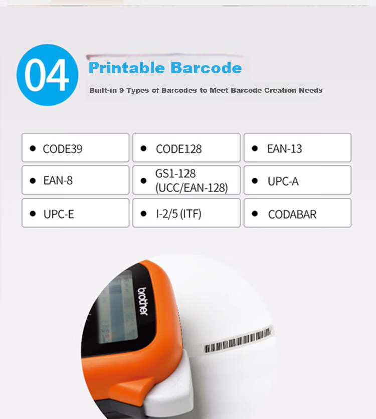 Brother PT-E115B Label Printer (TZe Tape 3.5-12mm for Electrical and Telecommunications Industry) 7