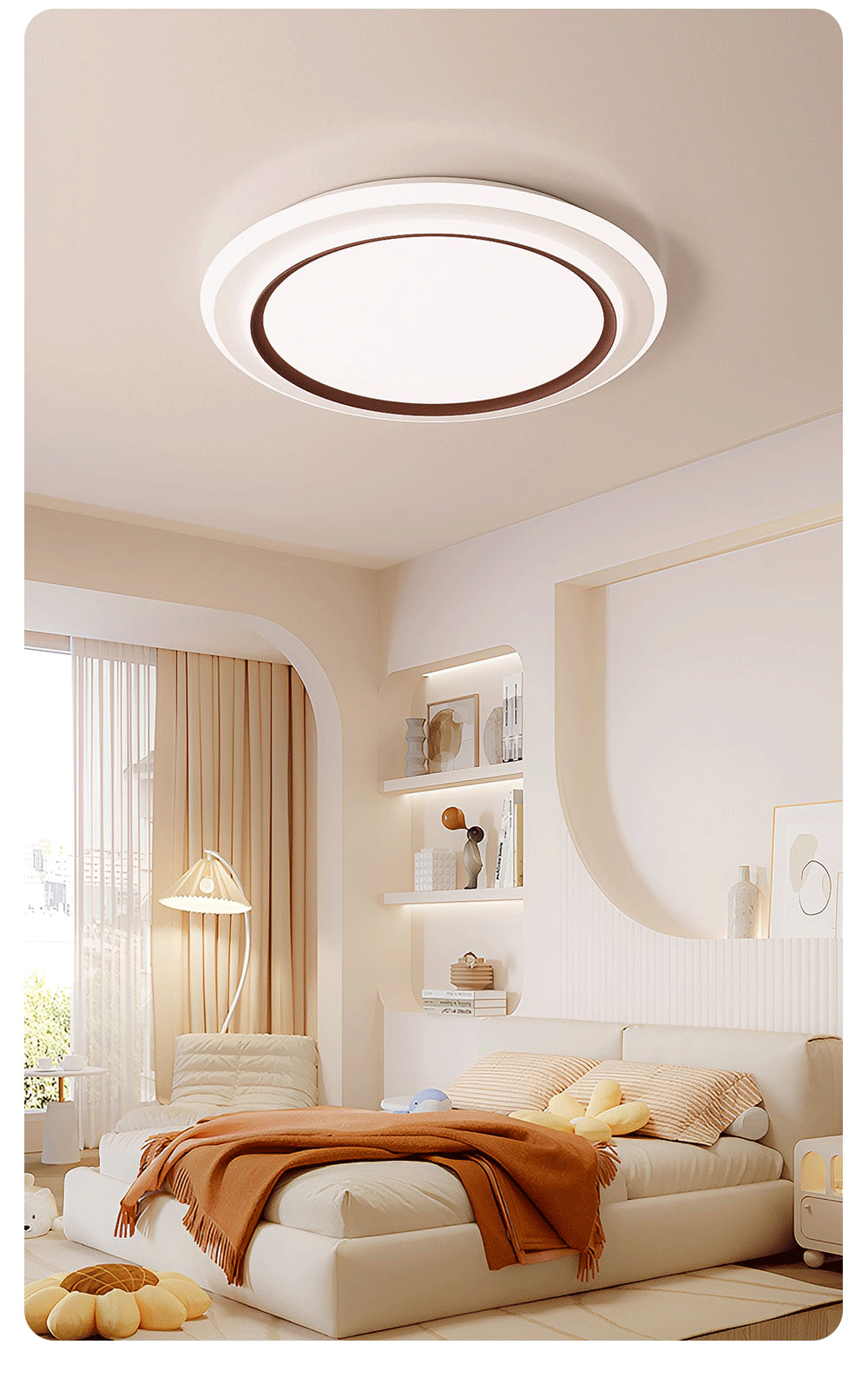 Xinfei Ultra-thin Eye-protective Warm LED Ceiling Light for Bedroom Corridor Study Modern Minimalist 10