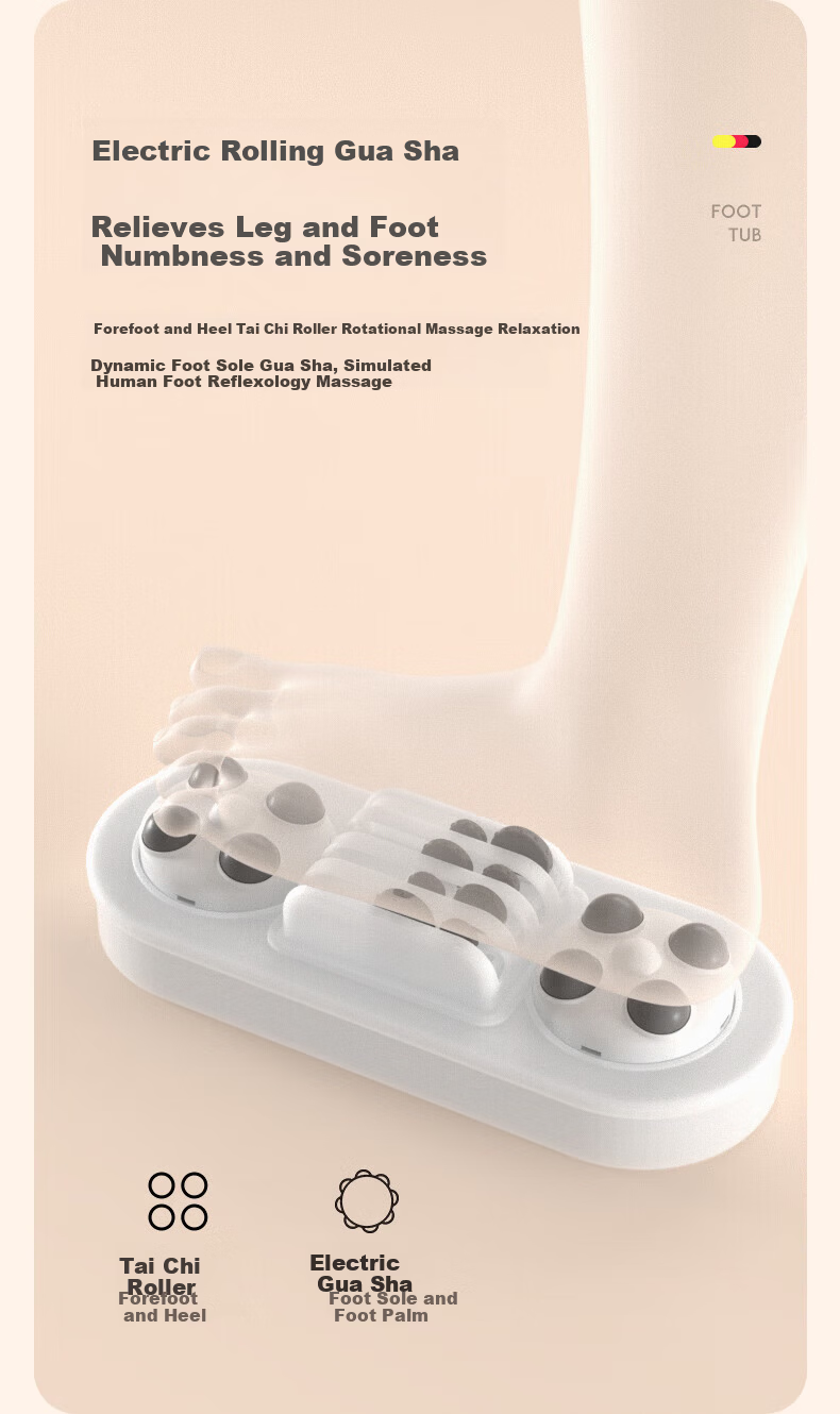 CLORIS Germany 71CM Deep Foot Soaking Tub with Over-Knee Steam Foot Bath, Fully Automatic Electric Massage Heating Foot Basin, Mother's Day Gift F988 31