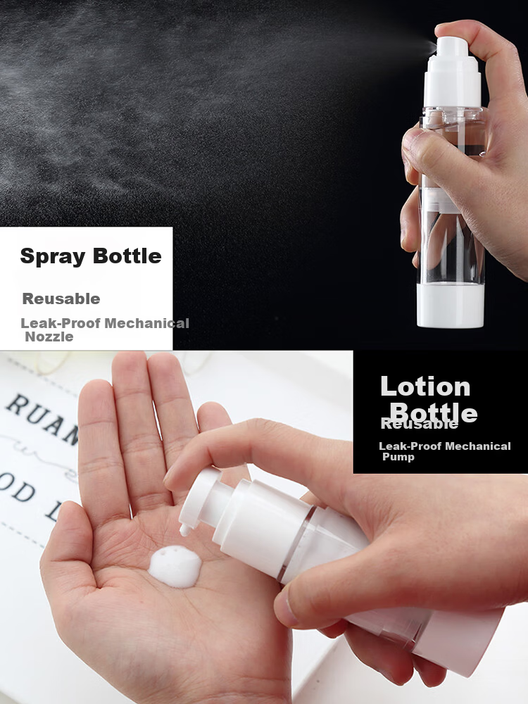 Yu Shang Jia Ren Luxury Hotel Travel Size Square Press Pump Bottles for Shampoo, Shower Gel, and Hand Soap Foam Dispenser 3