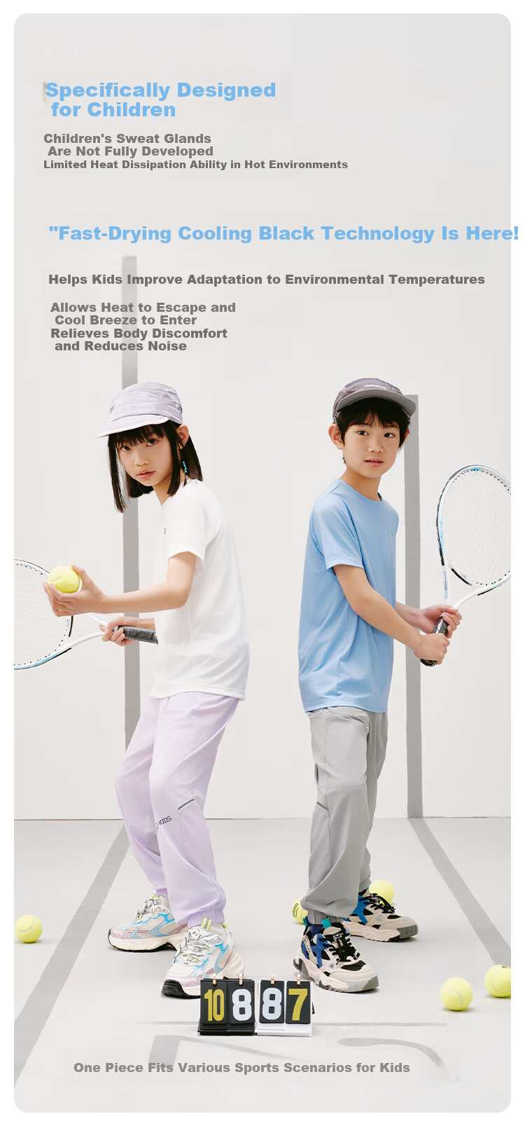 JD Jingzao Kids Sports Pants Long Trousers Boys Girls Quick-Dry Breathable Jogger Sweatpants Summer Gift Light Gray M 2