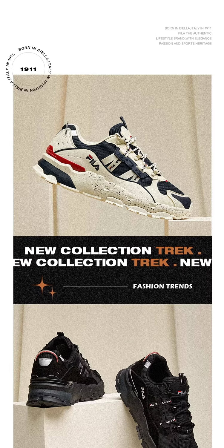 FILA Official Men's Spring Summer Casual Fashion Sports Dad Sneakers 10
