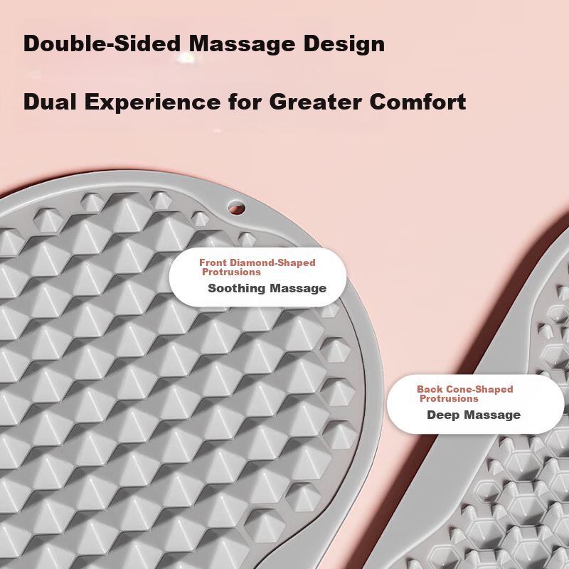 Li-Ning Acupressure Foot Massage Pad Soft Food-Grade Silicone Sole Reflexology Toe Pressure Board for Meridian Stimulation