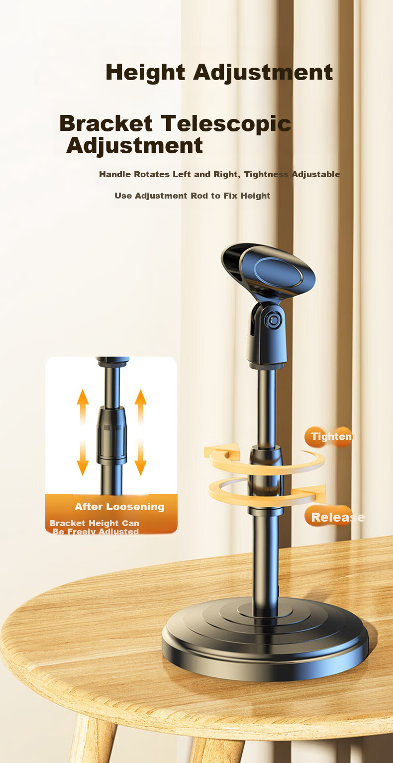 Good Shepherd Microphone Dual Boom Stand Professional Stage Floor Telescopic Tripod Conference Speech Recording Mic Holder KTV Wireless Condenser Mic Vertical Stand with Clip 5