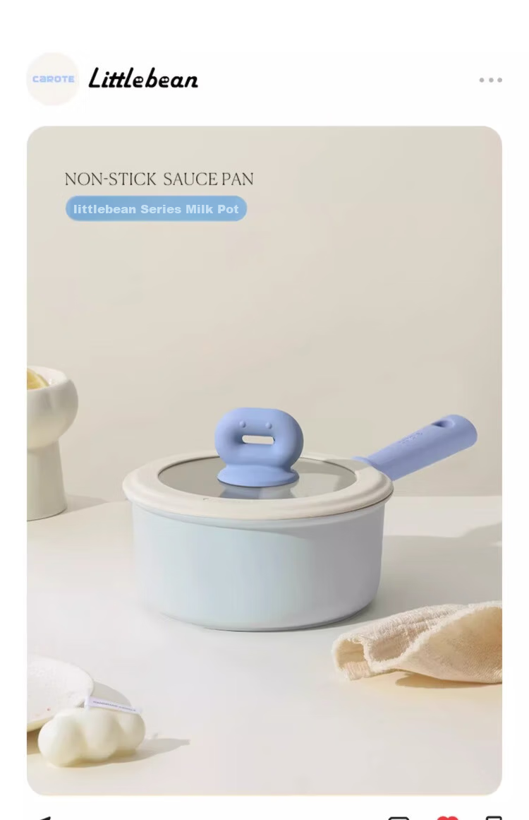 Carrot Non-Stick Milk Pot Baby Food Supplement Pot Maifan Stone Small Pot 18cm Multi-Function Stew and Steam Soup Pot for Home Use 2