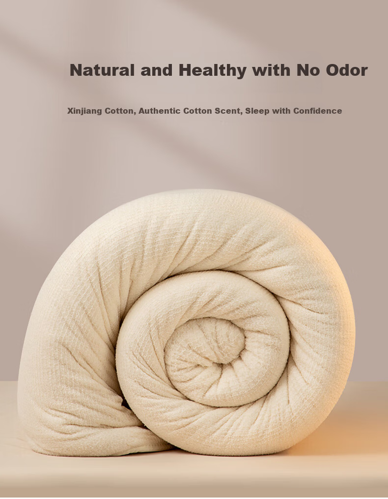 Era of Simplicity 100% Xinjiang Long-Staple Cotton Quilt Four Seasons Cotton Comforter Spring and Autumn Quilt 4 Jin 150*200cm 12
