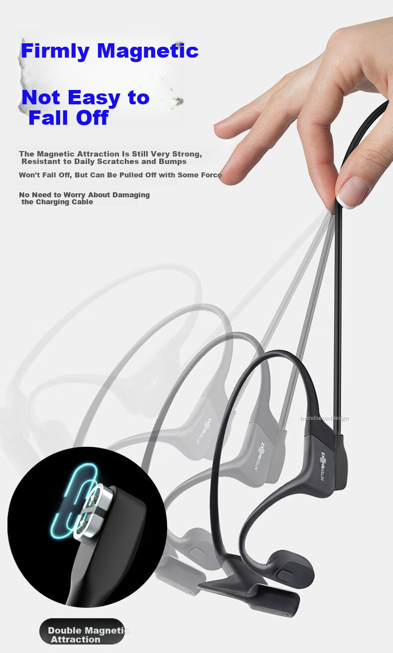 Trendsetter Magnetic Charging Cable for Shokz AS800/OpenRun Pro/S810/S803/ASC100/102 Bone Conduction Earphones Charger Power Cable 2