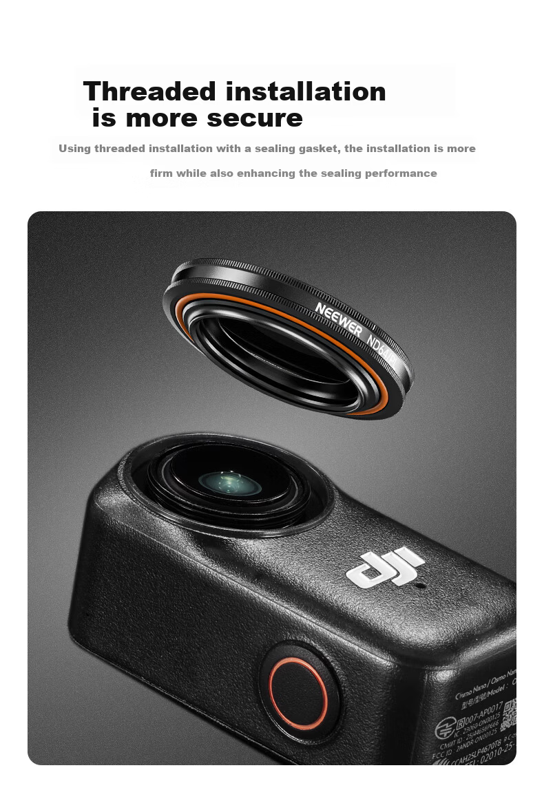 NEEWER DJI Osmo Nano UV Filter Landscape Photography UV Protection Filter for Osmo Nano Action Camera 8