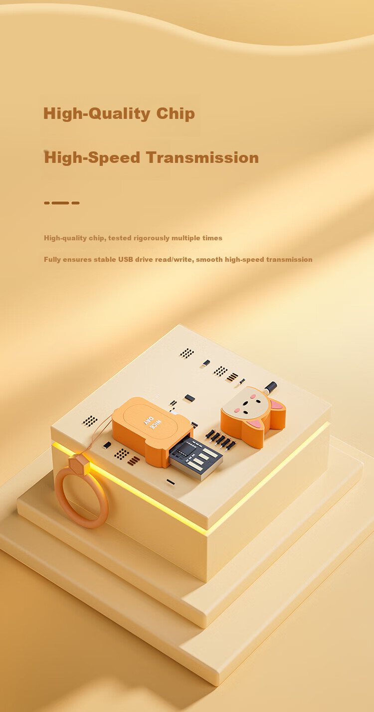HP 128GB Dual-Interface Adorable Dog USB Flash Drive Cute Shiba Inu High-Speed Transfer Type-Cu Drive + Shiba Inu Apple Connector for Office, Students, Car, Computer And Phone 9