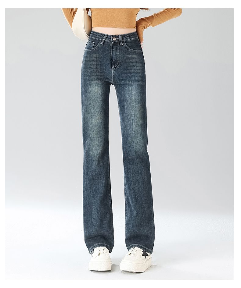 Jeanswest Women's Summer Trendy Straight-Leg Stretch Slim Fit Blue-Grey Cigarette Pants 2XL 14
