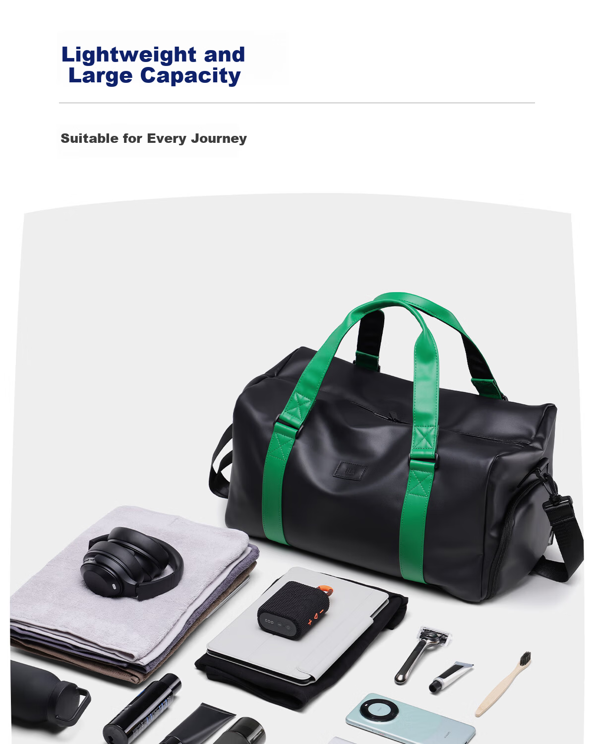 Hailan Home Travel Bag Hand Carry Luggage Bag Men and Women Sports Fitness Bag Short-distance Business Trip Luggage Bag Large Capacity Travel Bag 3