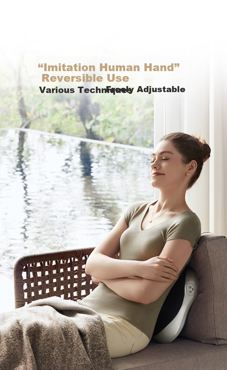 Westinghouse American Westinghouse [Mid-Autumn Festival Gift] BX6-C Waist Massager Shoulder Neck Lumbar Back Massage Device Massage Cushion Office Full Body Pillow for Elders 25