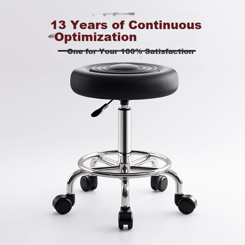 Muhan Yue Adjustable Swivel Chair Bar Stool Rotating Reception Counter Cashier Hair Salon Home High Stool Round Beauty Stool