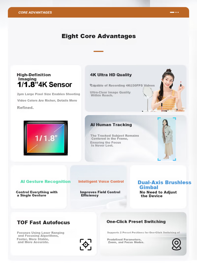 TCHD Video Tianchuang Hengda TC-Ai X5 Pro 4K Live Streaming Camera Kit with Beauty Filter for Professional HD Live Broadcast and Vertical Screen Entertainment 2