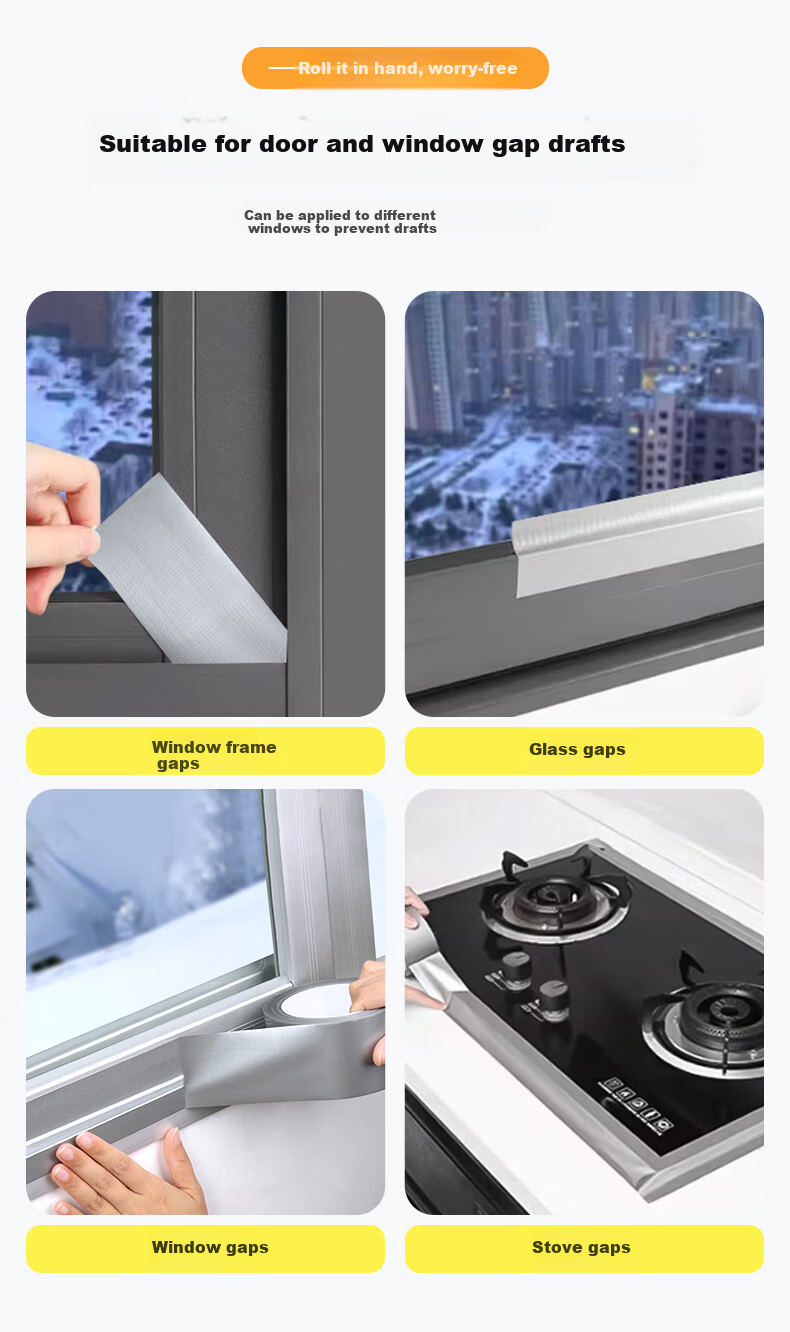 Cuttlefish Sliding Window Seal Strip Plastic Steel Door and Window Seal Strip 5m Windproof and Soundproof Gap Filler 6