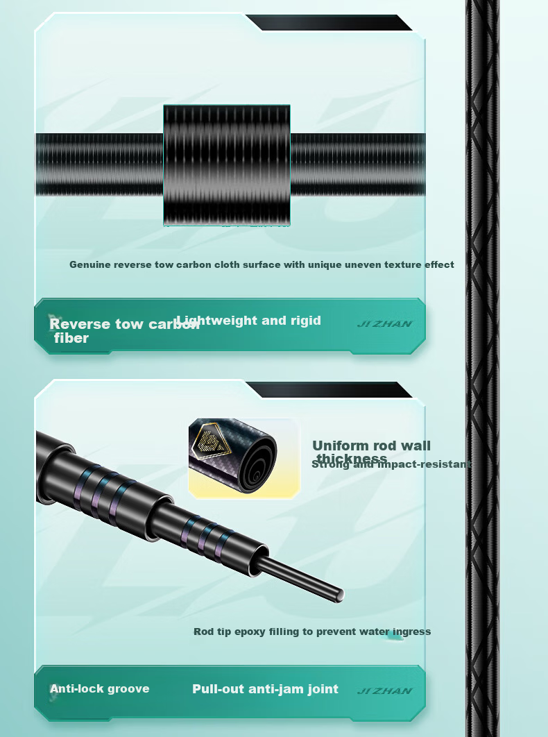 Lingluren Action Small All-Purpose Fishing Rod, Handheld Ultra-Light And Ultra-Hard Pole, Lightweight Carp And Crucian Carp Rod, Leisure Fishing Rod, 7.2m 13